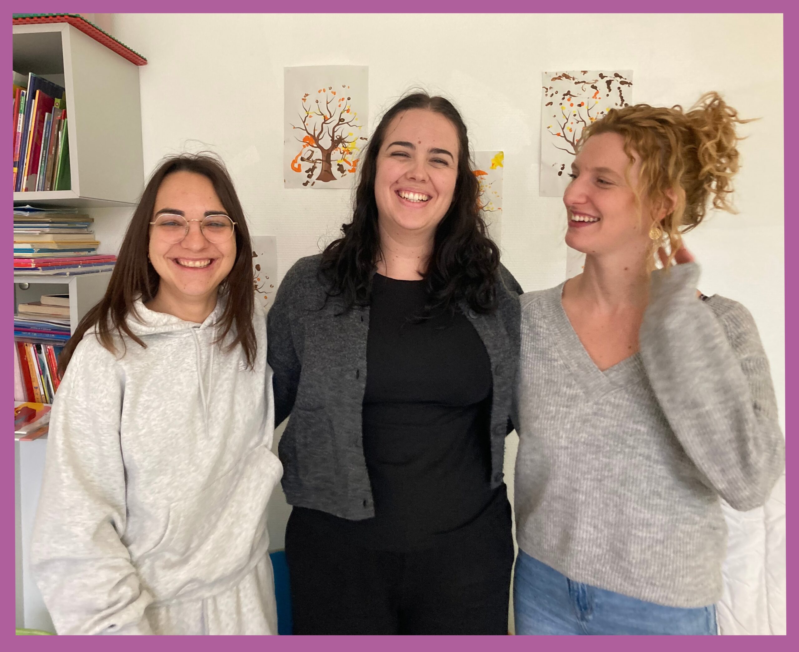 Photo de l'équipe de la crèche Les P'tits Kignoux à Grenoble en novembre 2025